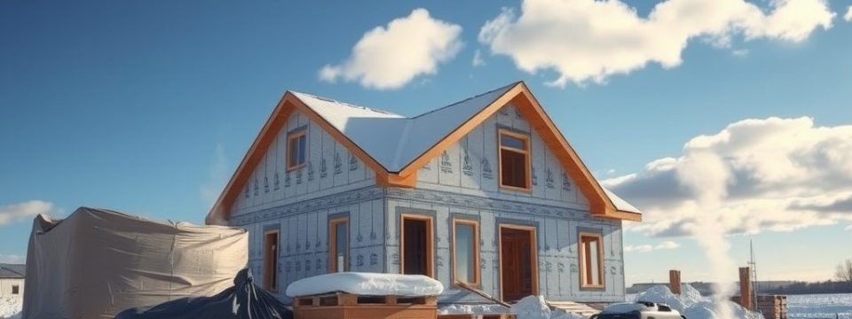 Budowa domu zimą bez przestojów: jak zaplanować prace i zabezpieczyć materiały na chłodne miesiące